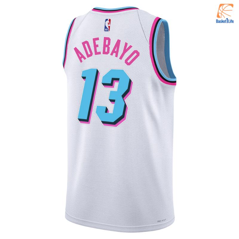 Miami Heat Bam Adebayo Nike Edition Swingman NBA-Trikot - Weiß