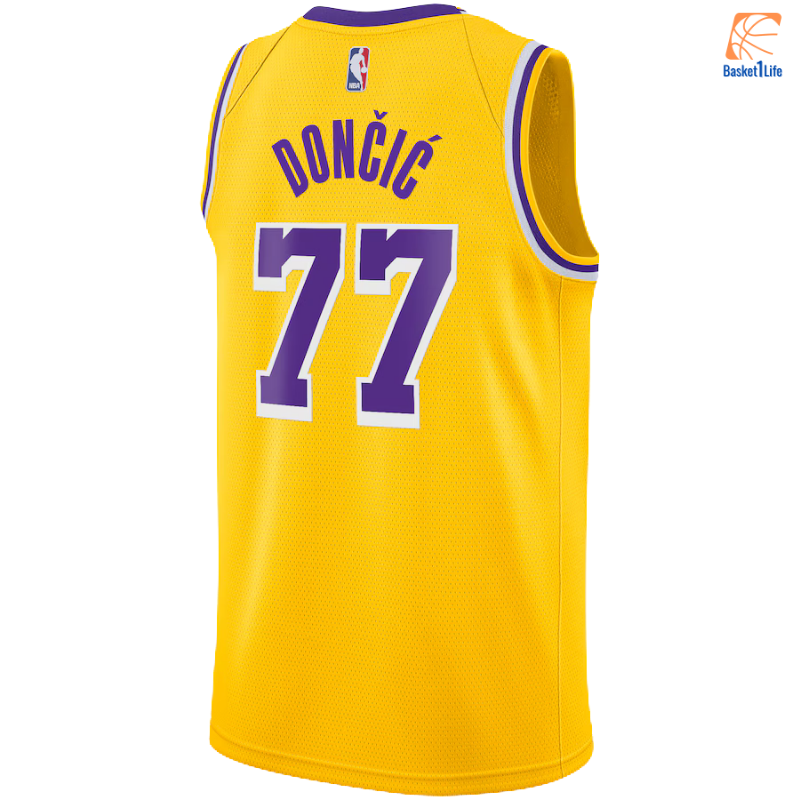 Los Angeles Lakers Nike Icon Edition Swingman-Trikot – Gold – Luka Dončić