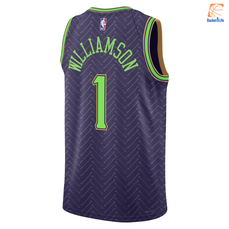 New Orleans Pelicans Nike City Edition Swingman Trikot 2024 - Lila - Zion Williamson
