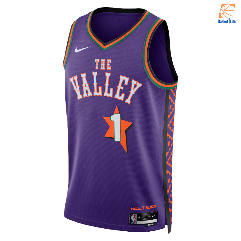 Phoenix Suns Nike City Edition Swingman Trikot 2024 - Lila - Devin Booker