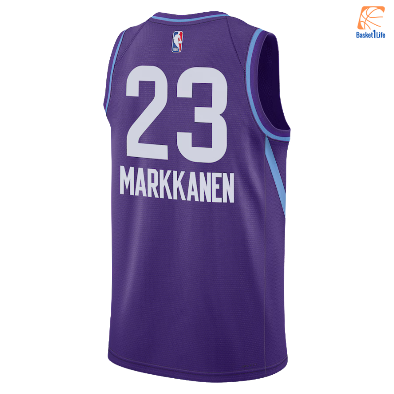 Utah Jazz Nike City Edition Swingman Trikot 2024 - Lila - Lauri Markkanen