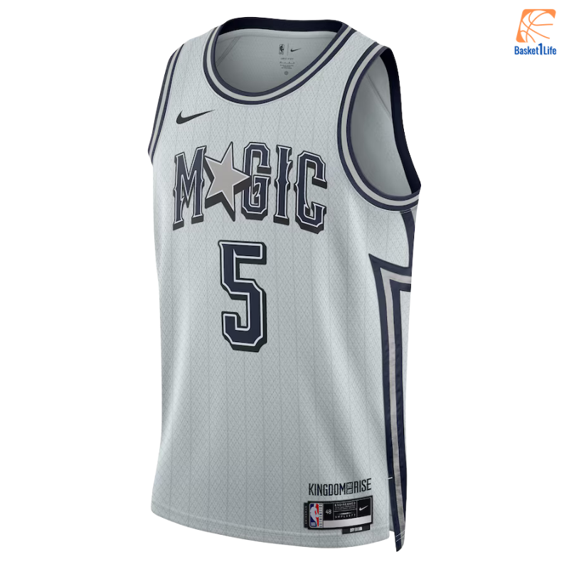 Orlando Magic Nike City Edition Swingman Trikot 2024 - Silber - Paolo Banchero
