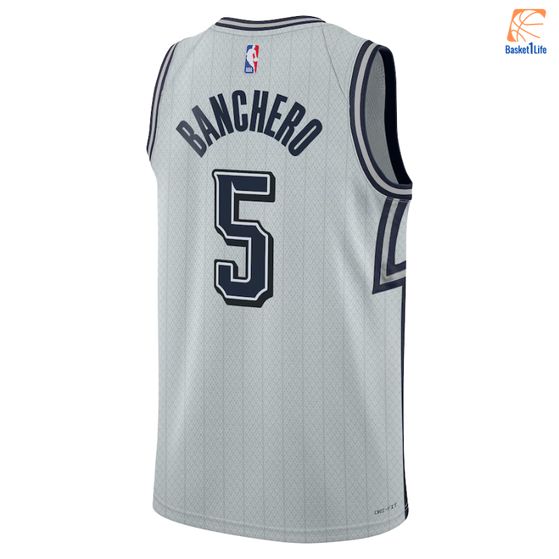 Orlando Magic Nike City Edition Swingman Trikot 2024 - Silber - Paolo Banchero