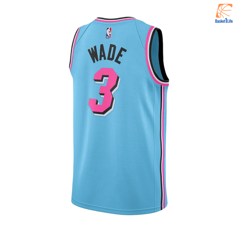Miami Heat Dwyane Wade Nike City Edition Swingman NBA-Trikot - Blau