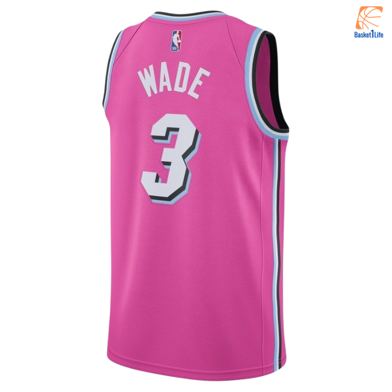 NBA Miami Heat Dwyane Wade Nike Edition Swingman Trikot - Pink