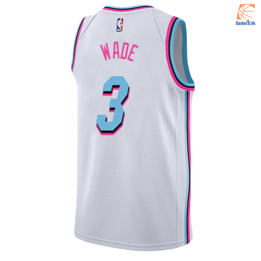 Maillot NBA Miami Heat Dwyane Wade Nike Edition Swingman - White