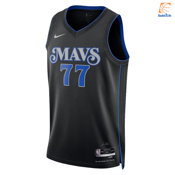 Nike City Edition Dallas Mavericks Swingman Jersey Black Luka Don Basket1life