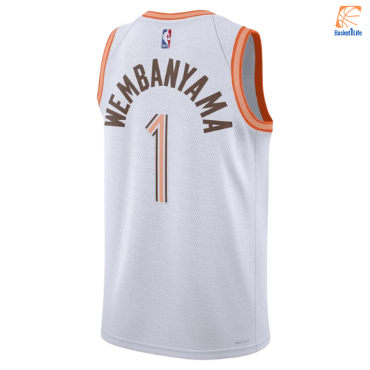 Maillot Swingman Nike City Edition San Antonio Spurs - Blanc - Victor Wembanyama
