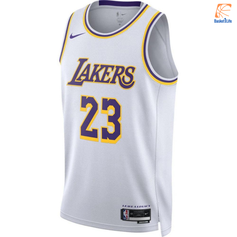 Los Angeles Lakers Association Edition 2022-23 Maillot Weiß James Lebron 23 NBA