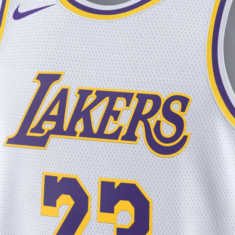 Los Angeles Lakers Association Edition 2022-23 Maillot Weiß James Lebron 23 NBA