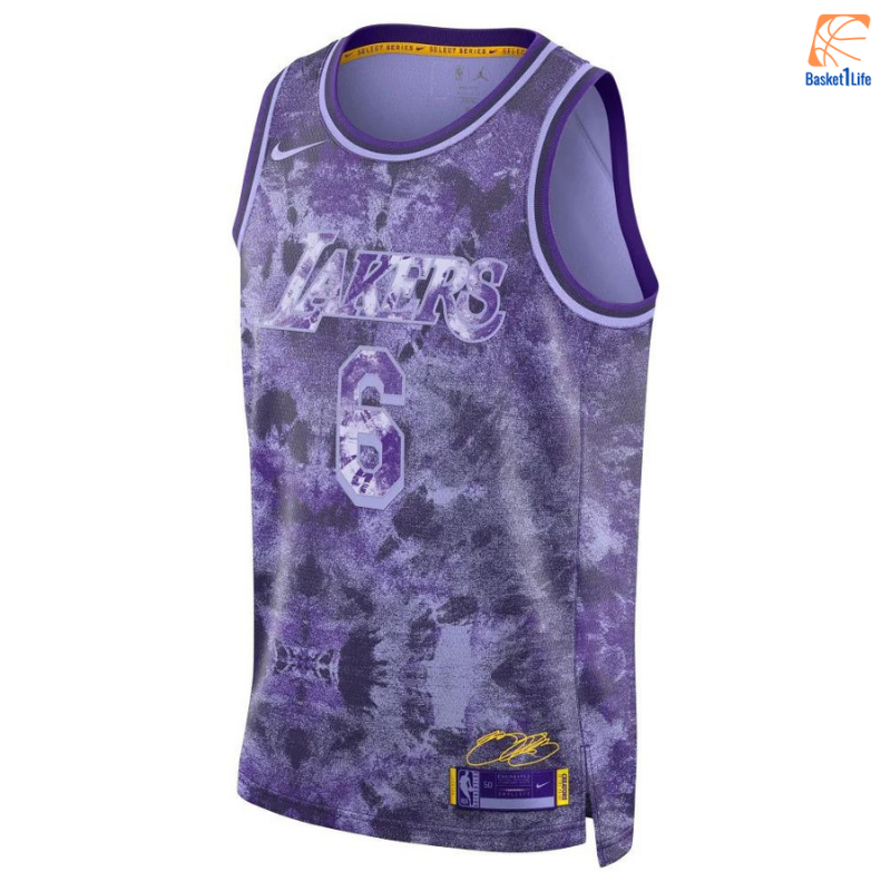 NBA-Trikots Lebron James Los Angeles Lakers Nike Selected Series