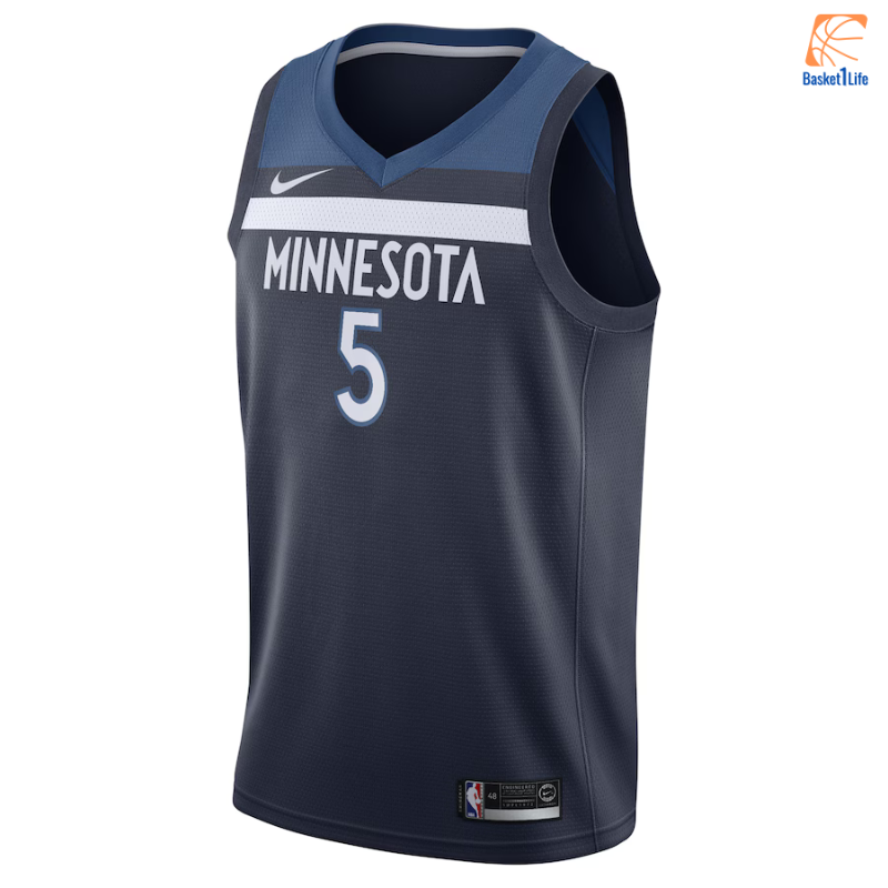 Minnesota Timberwolves Nike Icon Edition Swingman-Trikot, Marineblau, Anthony Edwards
