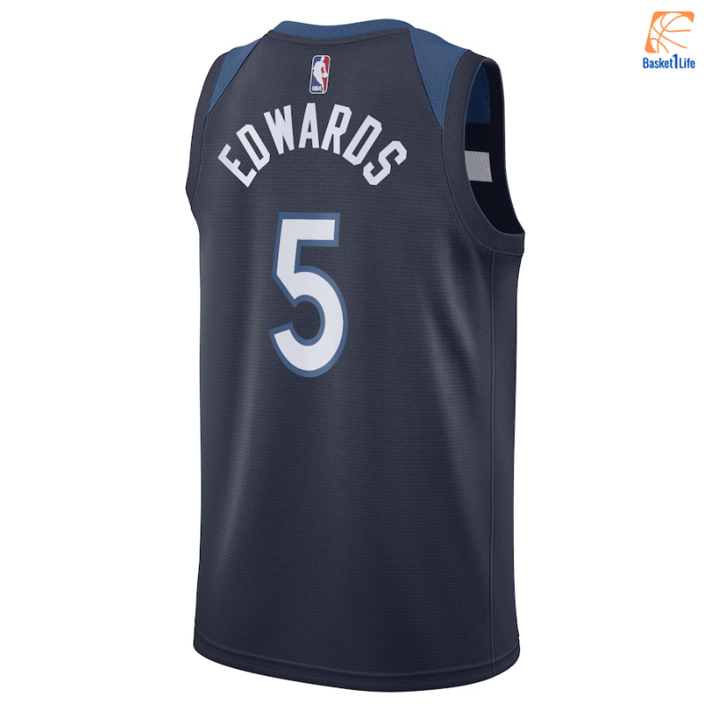Minnesota Timberwolves Nike Icon Edition Swingman-Trikot, Marineblau, Anthony Edwards