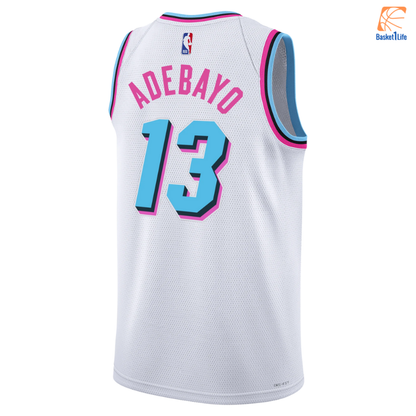Miami Heat Bam Adebayo Nike Edition Swingman NBA-Trikot - Weiß 