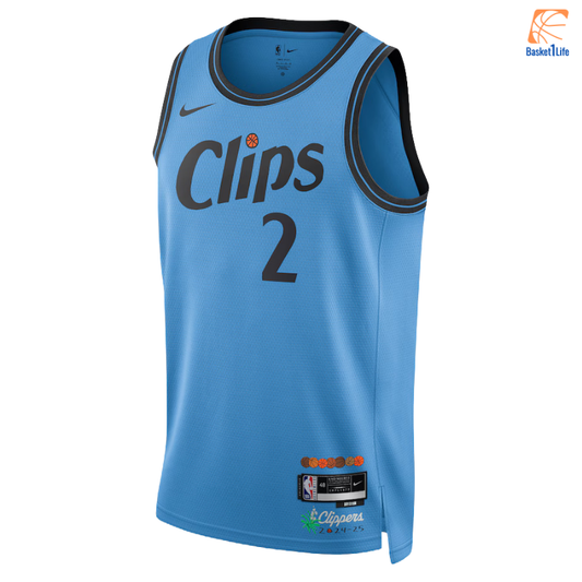 LA Clippers 2024 Nike City Edition Swingman Trikot - Blau - Kawhi Leonard 