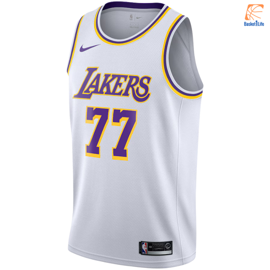 Los Angeles Lakers Nike Association Edition Swingman-Trikot – Weiß – Luka Dončić 