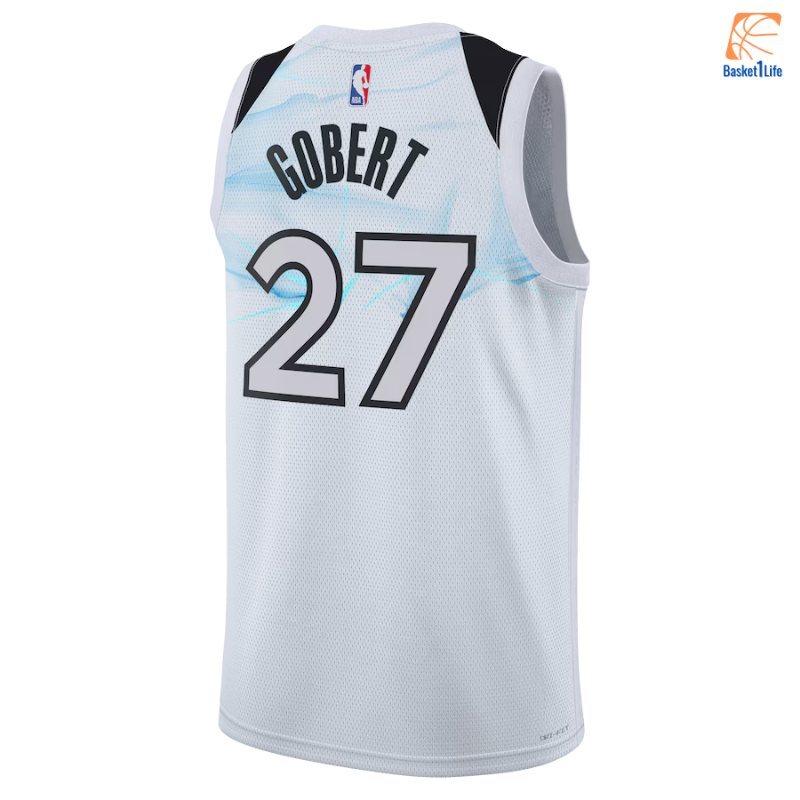 Minnesota Timberwolves 2024 Nike City Edition Swingman Trikot - Weiß - Rudy Gobert 