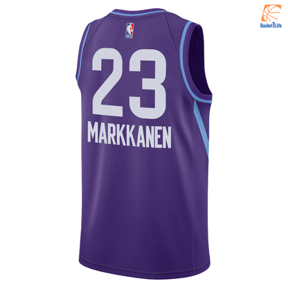 Utah Jazz Nike City Edition Swingman Jersey 2024 - Purple - Lauri Markkanen