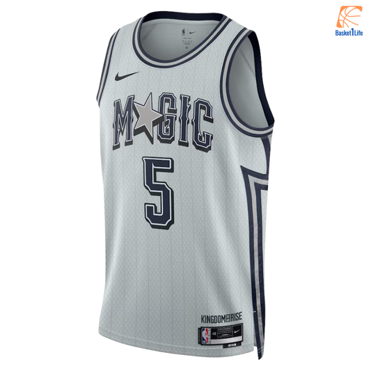 Orlando Magic Nike City Edition Swingman Trikot 2024 - Silber - Paolo Banchero 
