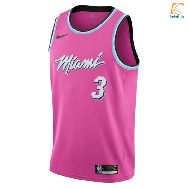 Maillot NBA Miami Heat Dwyane Wade Nike Edition Swingman - Pink