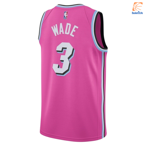 Maillot NBA Miami Heat Dwyane Wade Nike Edition Swingman - Pink