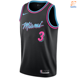 Maillot NBA Miami Heat Dwyane Wade Nike Edition Swingman - Black