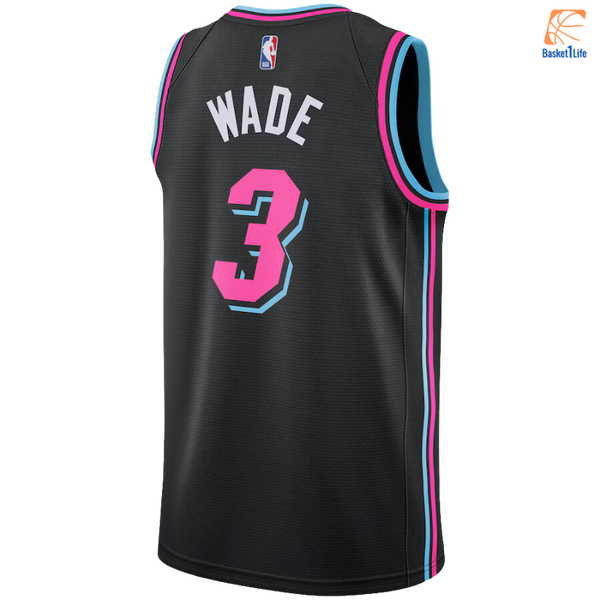 Maillot NBA Miami Heat Dwyane Wade Nike Edition Swingman - Black