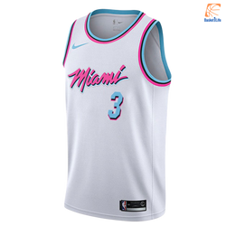 Maillot NBA Miami Heat Dwyane Wade Nike Edition Swingman - White