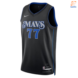 Maillot Swingman Nike City Edition Dallas Mavericks - Noir - Luka Dončić