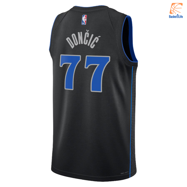 Maillot Swingman Nike City Edition Dallas Mavericks - Noir - Luka Dončić