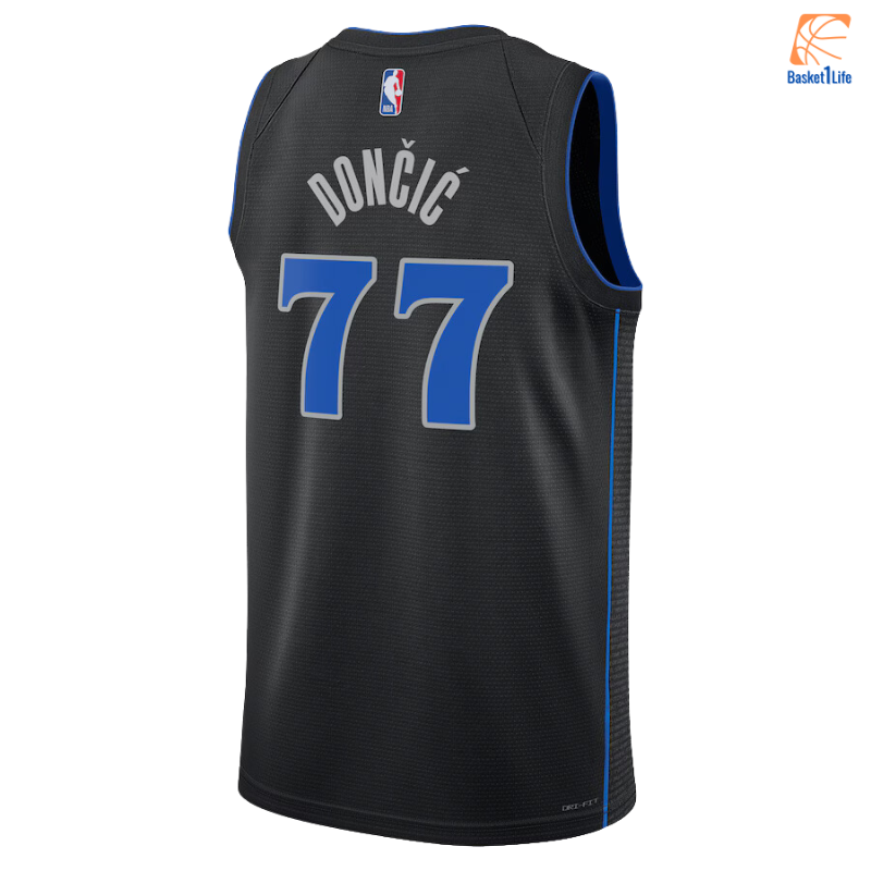 Nike City Edition Dallas Mavericks Swingman Jersey - Black - Luka Dončić