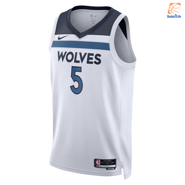 Maillot Swingman Nike Association Edition Minnesota Timberwolves - Blanc - Anthony Edwards