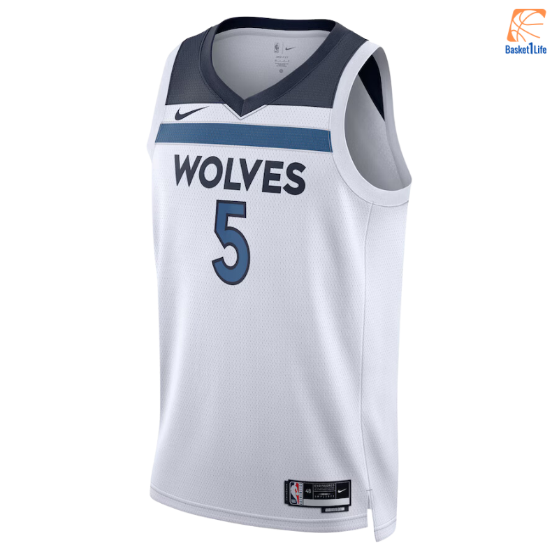 Maillot Swingman Nike Association Edition Minnesota Timberwolves - Blanc - Anthony Edwards