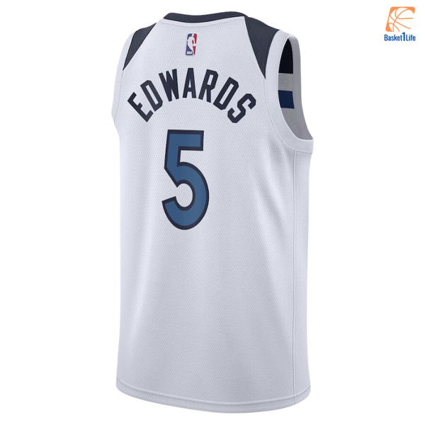 Minnesota Timberwolves Nike Association Edition Swingman Jersey - White - Anthony Edwards