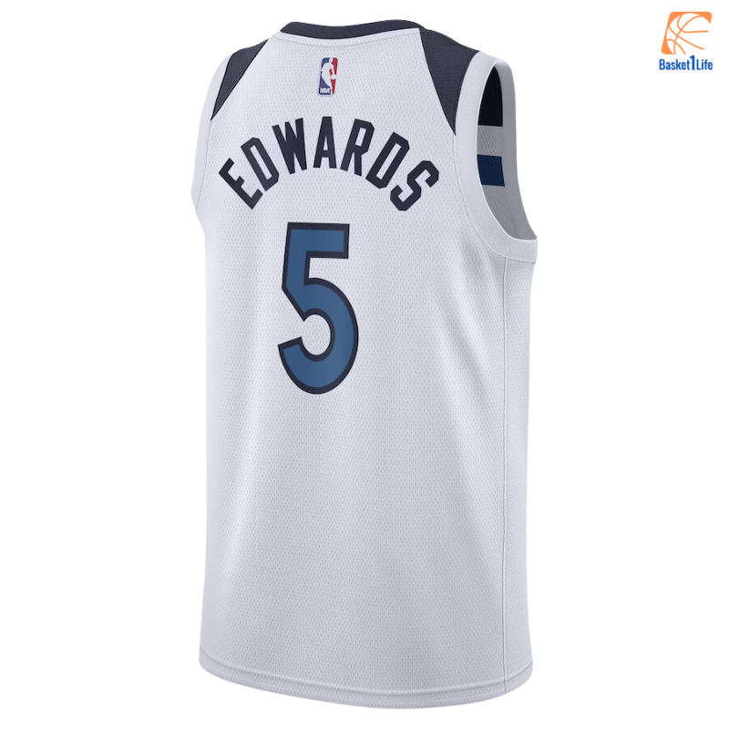 Maillot Swingman Nike Association Edition Minnesota Timberwolves - Blanc - Anthony Edwards