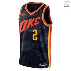 Maillot Swingman Nike City Edition 23 d'Oklahoma City Thunder - Noir - Shai Gilgeous-Alexander