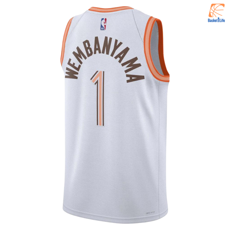 Nike City Edition San Antonio Spurs Swingman Jersey - White - Victor Wembanyama