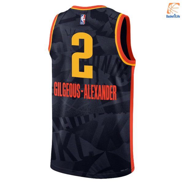 Oklahoma City Thunder Nike City Edition 23 Swingman Jersey - Black - Shai Gilgeous-Alexander 