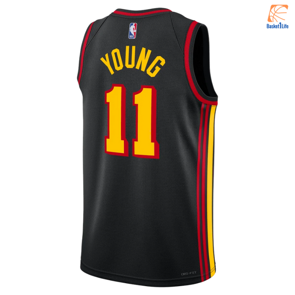 Maillot Atlanta hawks statement edition black Young Trae nba