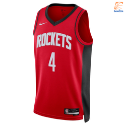 Maillot Houston Rockets Icon Edition 2022-23 University Red Green Jalen Nba