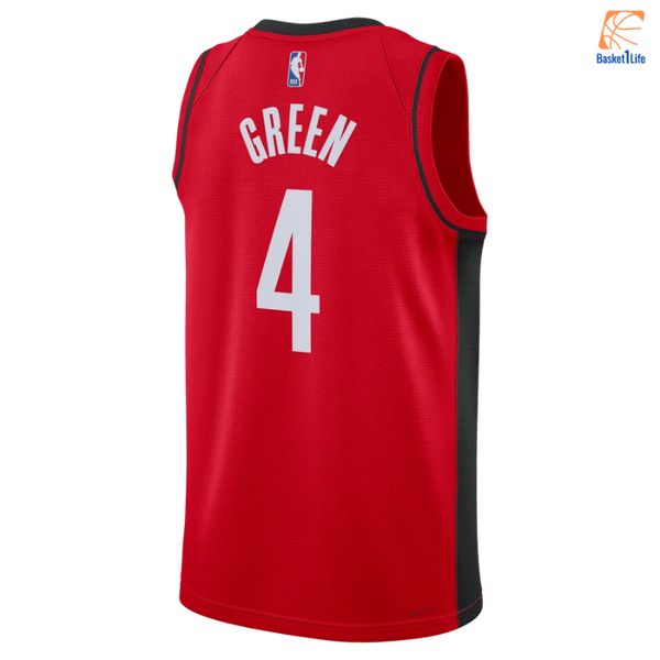 Maillot Houston Rockets Icon Edition 2022-23 University Red Green Jalen Nba