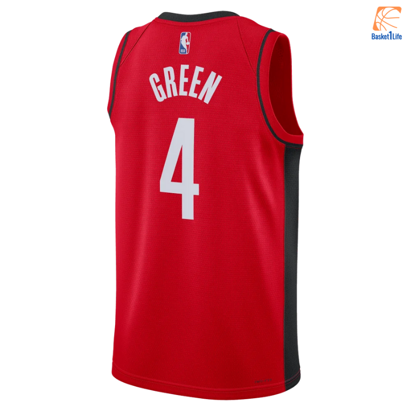 Maillot Houston Rockets Icon Edition 2022-23 University Red Green Jalen Nba