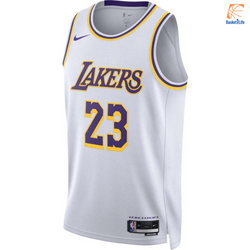 Maillot Los Angeles Lakers Association Edition 2022-23 White james Lebron 23 Nba