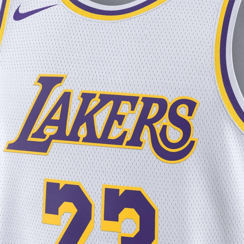 Maillot Los Angeles Lakers Association Edition 2022-23 White james Lebron 23 Nba