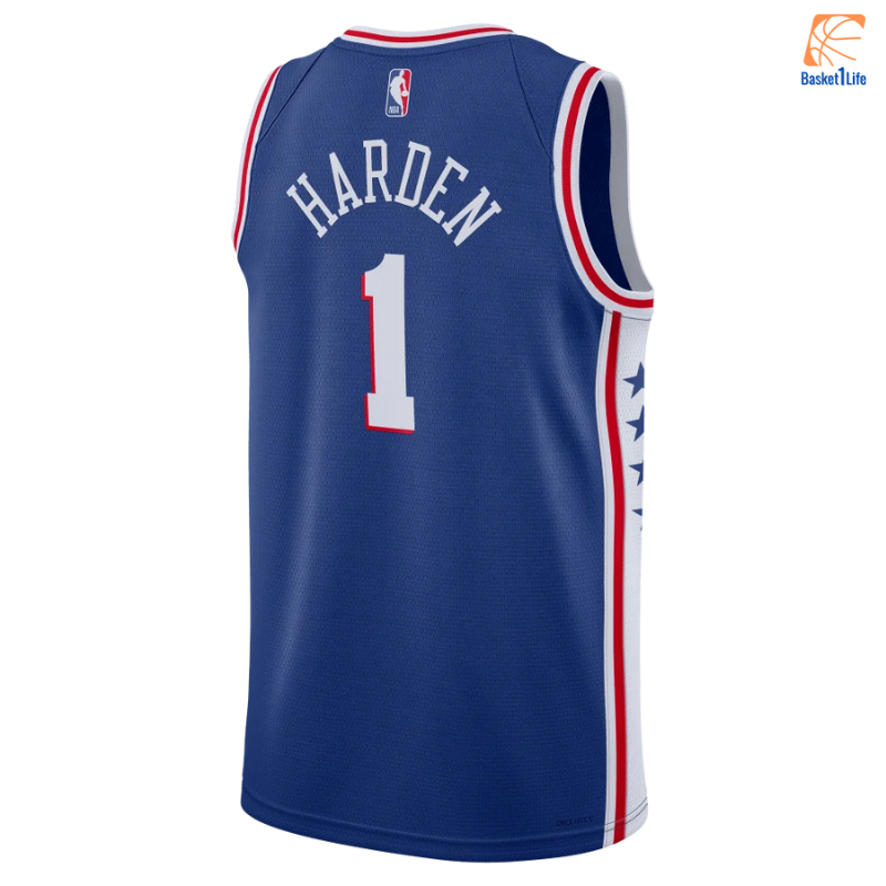 Maillot Nba James Harden Philadelphia 76ers Nike Icon Edition 2022 23 Basket1life