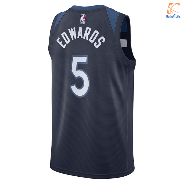 Minnesota Timberwolves Nike Icon Edition Swingman Jersey Navy Anthony Edwards