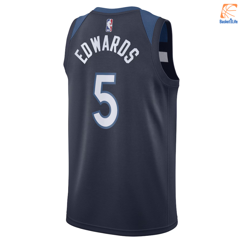 Minnesota Timberwolves Nike Icon Edition Swingman Jersey Navy Anthony Edwards